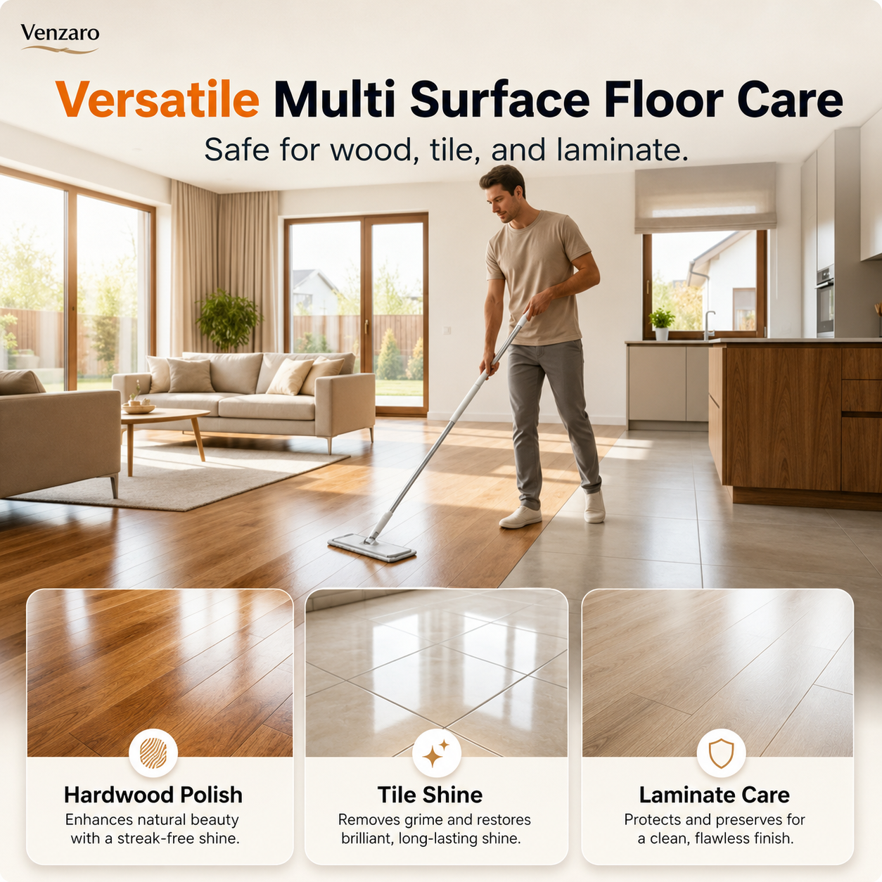 Multi-Effect Floor Cleaning Sheets