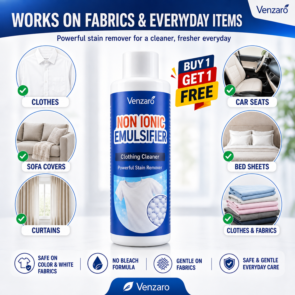 All-Purpose Clothing Stain Cleaner – Removes Coffee, Wine & Oil Stains in Seconds! BUY 1 GET 1 FREE